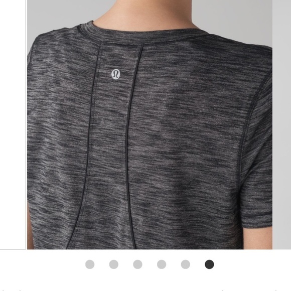 NWOT LULULEMON long distance short sleeve in heathered black - Picture 8 of 9